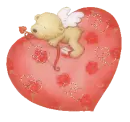 cupid bear heart