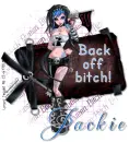 Jackie - girl aiming a gun