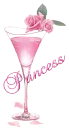 Rose Cocktail Glass Pink - Princess