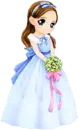 princess in blue dress