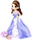 princess in blue dress