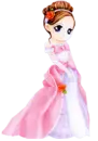 princess in pink dress