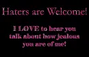 welcome haters