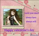 love you once, happy valentine's day