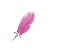 Haylee - Feather Pen Dark Pink