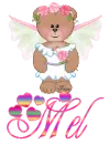 Angel Bears - Pink Rose , Mel