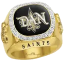 new orleans saints diamond ring dan