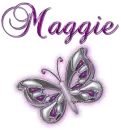 Purple butterfly- Maggie