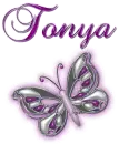 Purple butterfly- Tonya