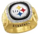 pittsburgh steelers diamond ring liz
