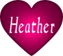 HEART WITH NAME HEATHER