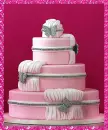 pink bridal cake