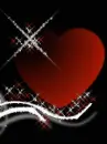 Glitter love heart
