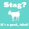 Stag? It's a goat!