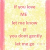If you love me .... .. 