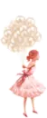 girl with balloons