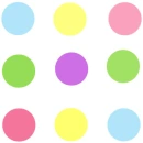 circle pastel colours..