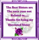 Framed Sister quote