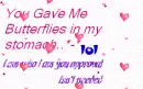butterflies in my stomach