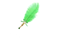 Feather Pen Light Green - Brandy