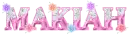 Pink Glass with Flowers - Makiah