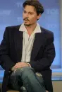 Depp being interviewed