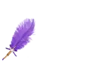 Feather Pen Dark Purple - Annie