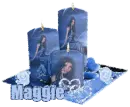 Candle Mystic Lady Blue - Maggie