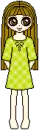 green dress