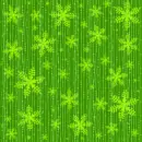 green snowflakes