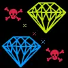 Skulls background