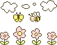 flowers & bee