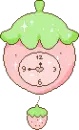 strawberry clock