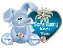 Bunny with heart Some bunny loves you hugs Brenda