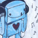 This robot loves music..