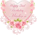 Happy 2nd birthday Madison