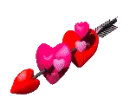 2 HEARTS WITH ARROW