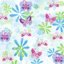 background flowers and butterflies