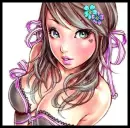 Colourfull anime girl