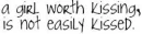 A Girl Worth Kissing