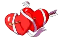 HEARTS WITH ARROW