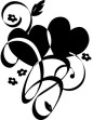 DOUBLE BLACK HEARTS