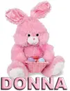 PINK EASTER BUNNY: DONNA