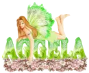 Stir the Clouds Fairy Green - Aggela