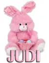 PINK EASTER BUNNY: JUDI