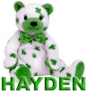 ST PADDY'S TEDDY: HAYDEN