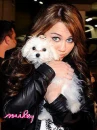 Miley and her Dog =)