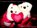 i wanna rest forever in your arms..