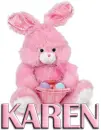 PINK EASTER BUNNY: KAREN