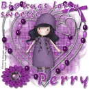 Perry - purple hat